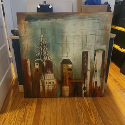 Original Painting of New York Skyline..