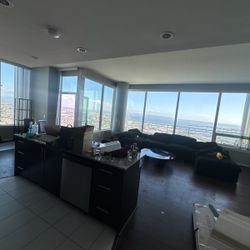 Black Couches Cloud U Shape