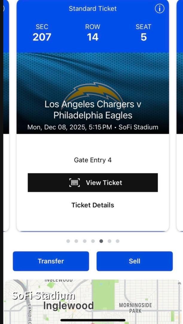 Chargers Vs Eagles Tickets