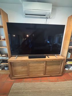 Solid teak wood console table