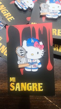 MLB Los Angeles Dodgers Hello Kitty World Series 2025 Trophy Enamel Pin
