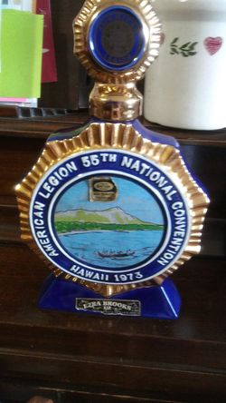 AMERICAN LEGION 55th NATIONAL CONVENTION, HAWAII 1973. 24 karat gol hand decorated.