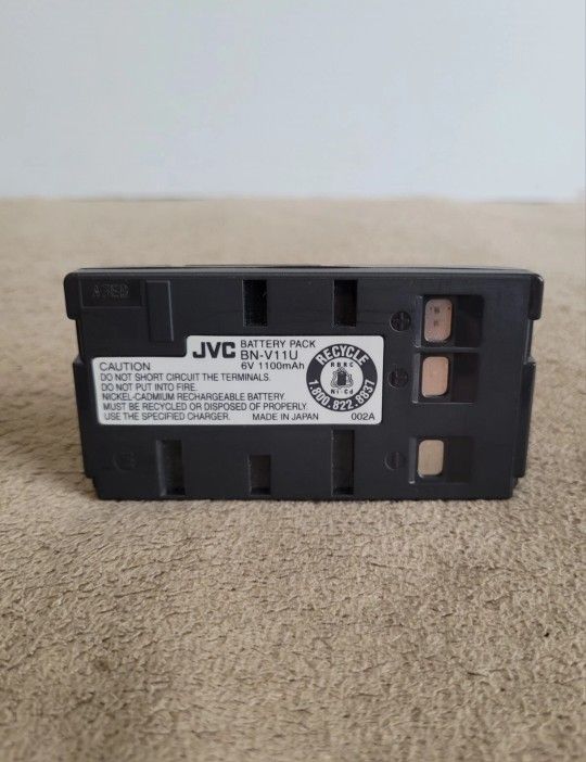 JVC BN-V11U 6V 1100mAh Battery Pack Chargeable Used OEM GENUINE.