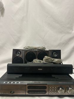 Philips MX3950D DVD Digital Surround Sound System – Complete Speaker Set