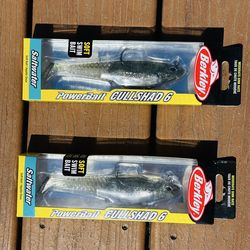 ( lot of 2)New Berkley PowerBait CullShad 6 soft swim baits.