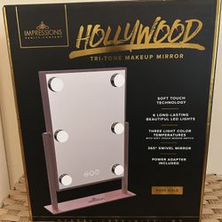 Rose Gold Makeup Vanity Mirror