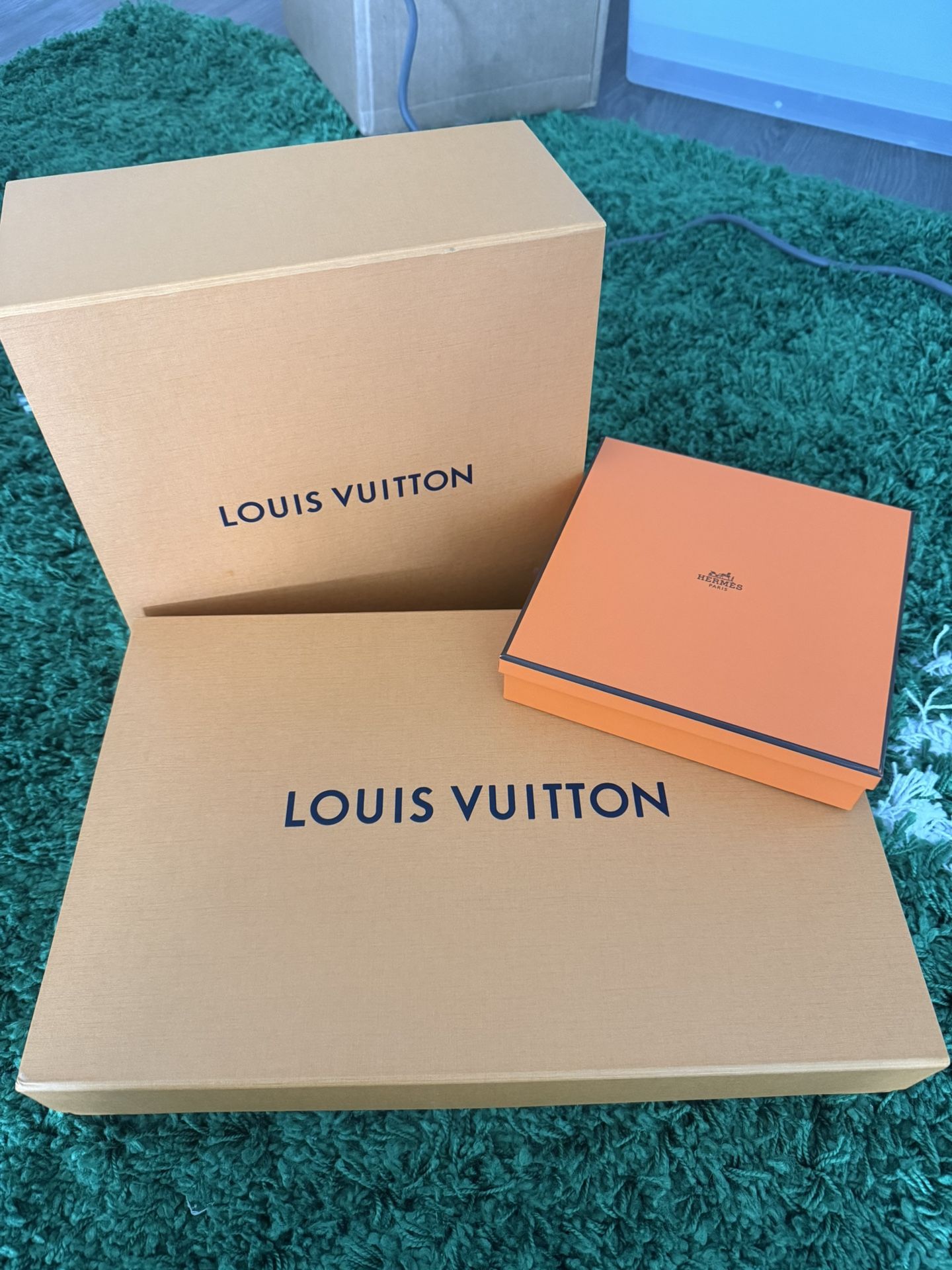 Louis Vuitton and Hermes Boxes