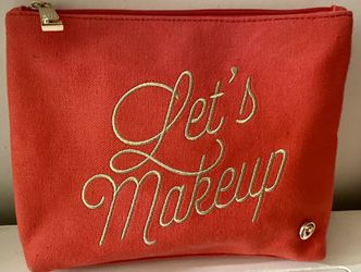 Spartina Cosmetics bag Let’s Makeup Natural linen