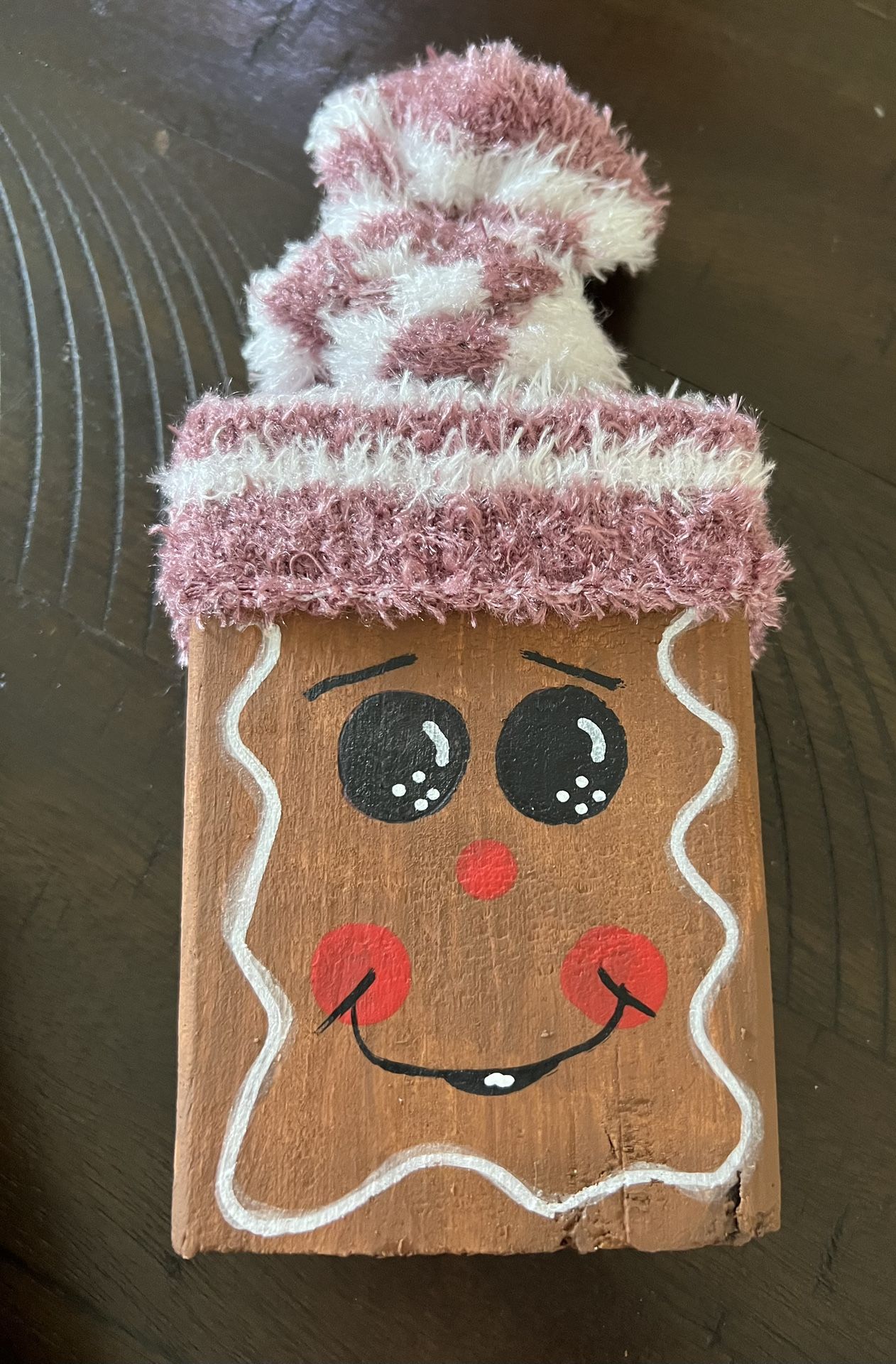 Block Wood Gingerbread Decor