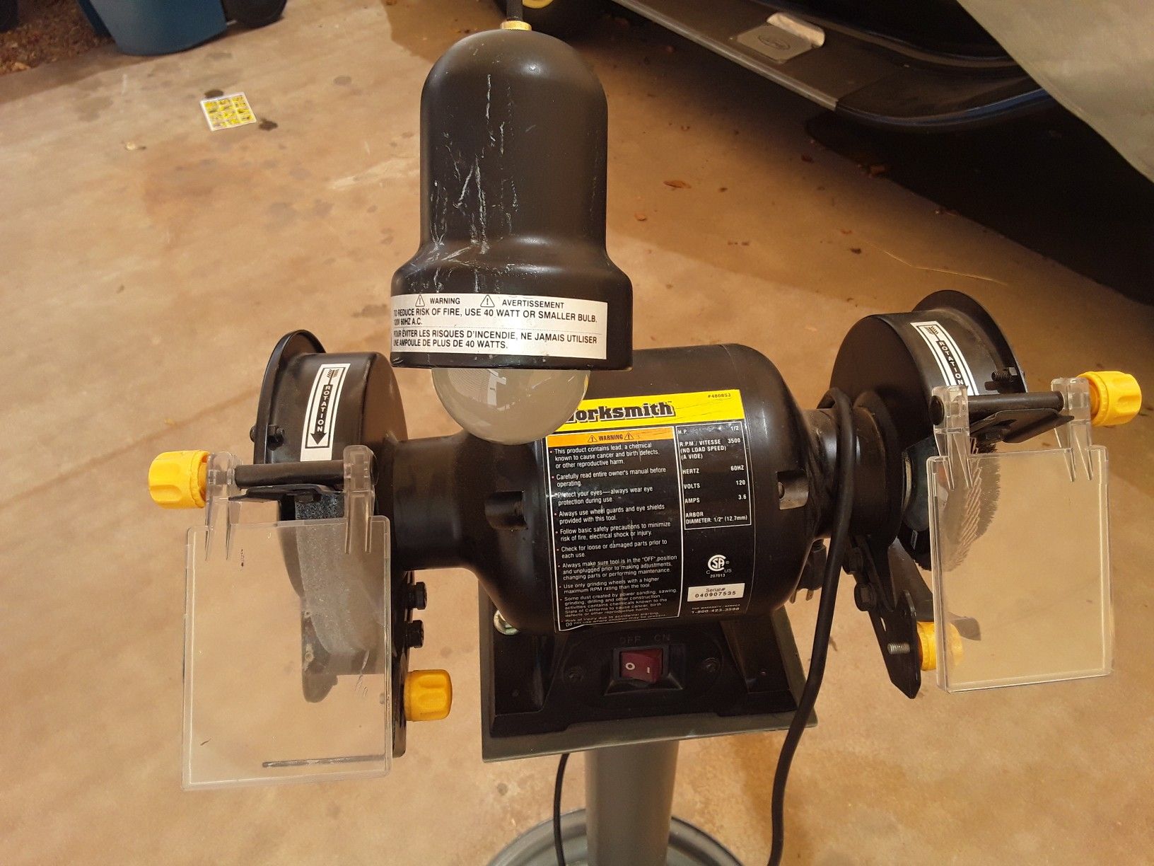 Worksmith bench grinder deals