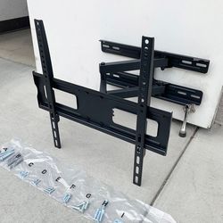(NEW) $25 Full Motion 32-55” TV Wall Mount Bracket Dual Arms Swivel Tilts Max 99lbs