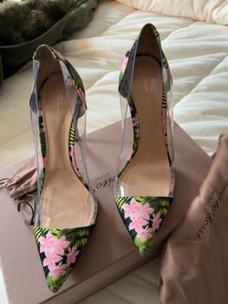 Gianvito Rossi Plexi floral