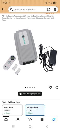 REM Air System Replacement Wireless Air Bed Pump