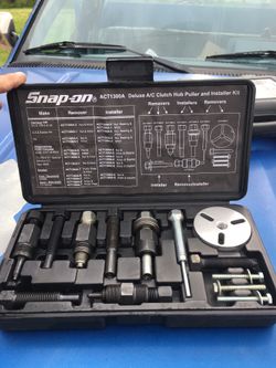 Snap on a/c compressor clutch extractor and installer