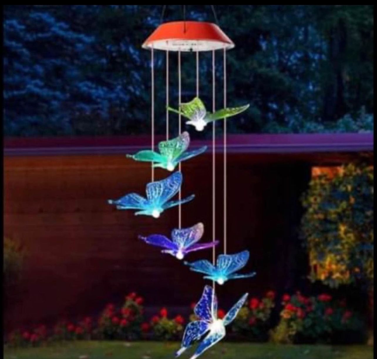 Solar Wind Chime Outdoor, Gifts for Mom/Grandma, Birthday Bifts for Mom