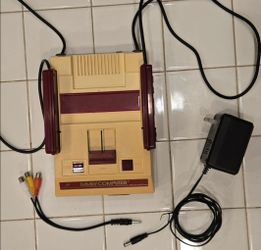 Japan Famicom [VCI] AV Composite Mod Console System 2 Controllers AV Cable