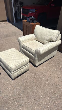 Custom Chair and Foot Rest