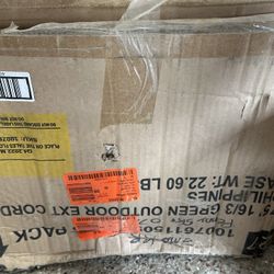 16/3 60' HDX Green Extension Cord. Quantity: 5 pack. Case weight: 20.50 lbs. 