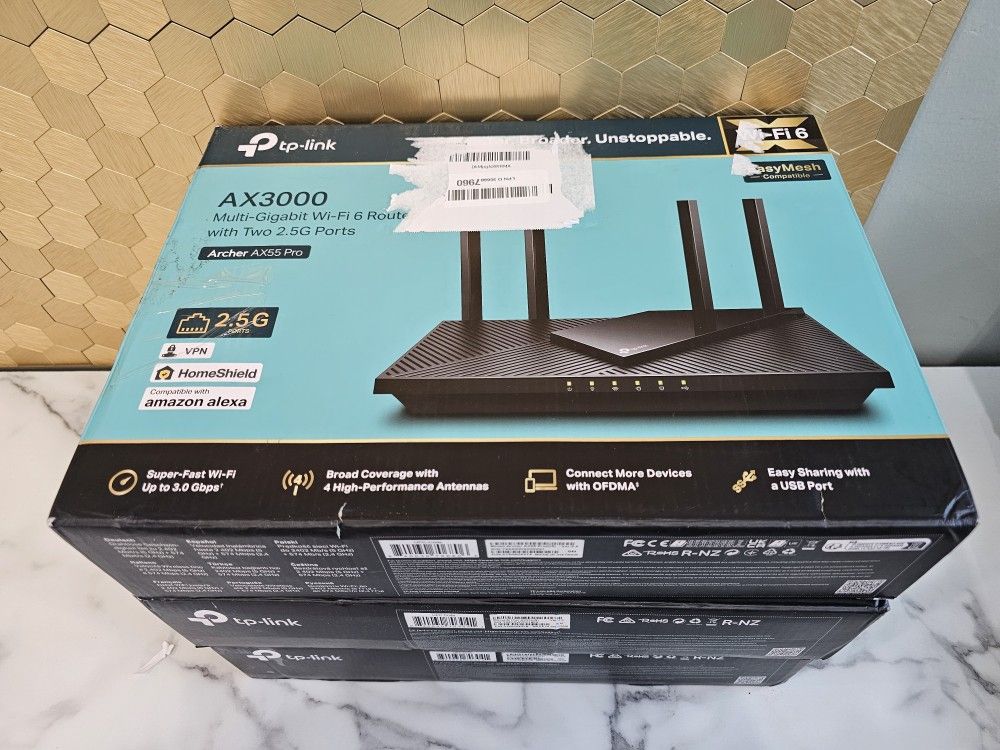 Tp-Link Archer AX55 Wifi Router Mesh 3-Pack