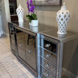 Mirrored Buffet Table Tv Buffet Cabinet Cardenza
