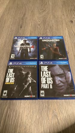Uncharted 4 A Thief’s End/ Uncharted The Lost Legacy/ The Last Of Us Remastered/ The Last Of Us Part 2