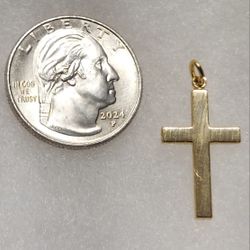 Vintage 1/20 14K GF THEDA Large Cross Pendant (Gold Filled, 5% 14K Gold) STYLE2