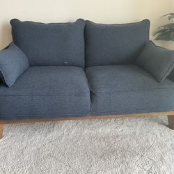 Dark Blue Loveseat
