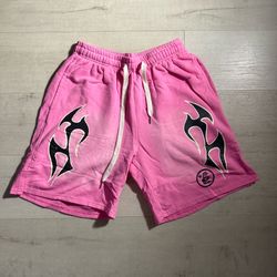 Pink hellstar shorts (medium)