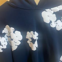 navy blue denim tear