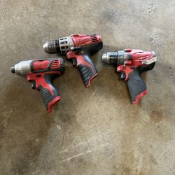 Milwaukee M12 Impact And 2 Drills. Took Only