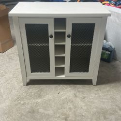 White Bar Cabinet