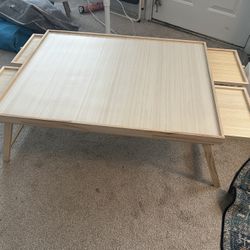 Puzzle Table with Drawers