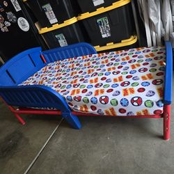 Toddler bed and mattress