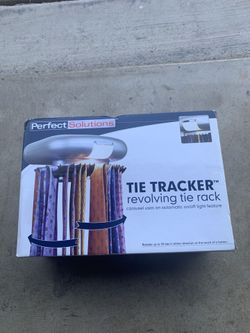 New tie tracker revolving tie rack