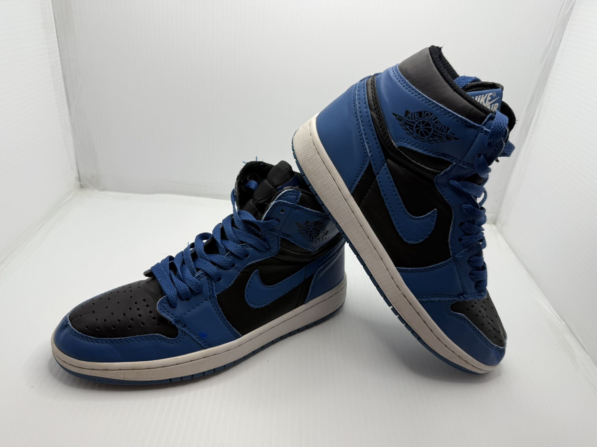 Jordan 1 Retro OG High Dark Marina Blue Size 7Y