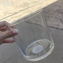 Nine 6 in cylinder vase