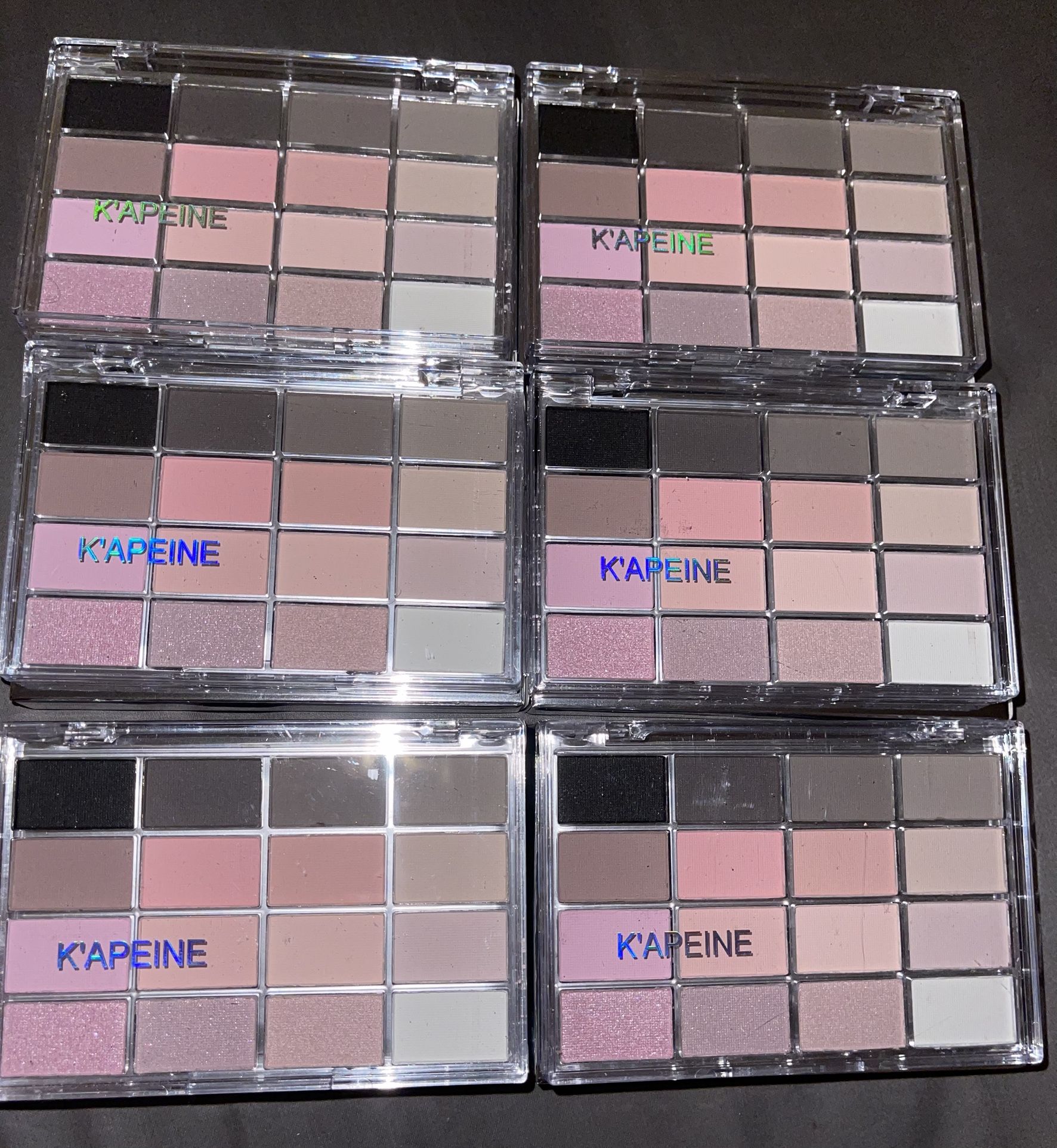 6pc mini makeup eyeshadow palettes