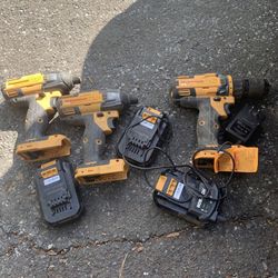 Bostich 3 drills, 3 batteries and charger great condition!!!