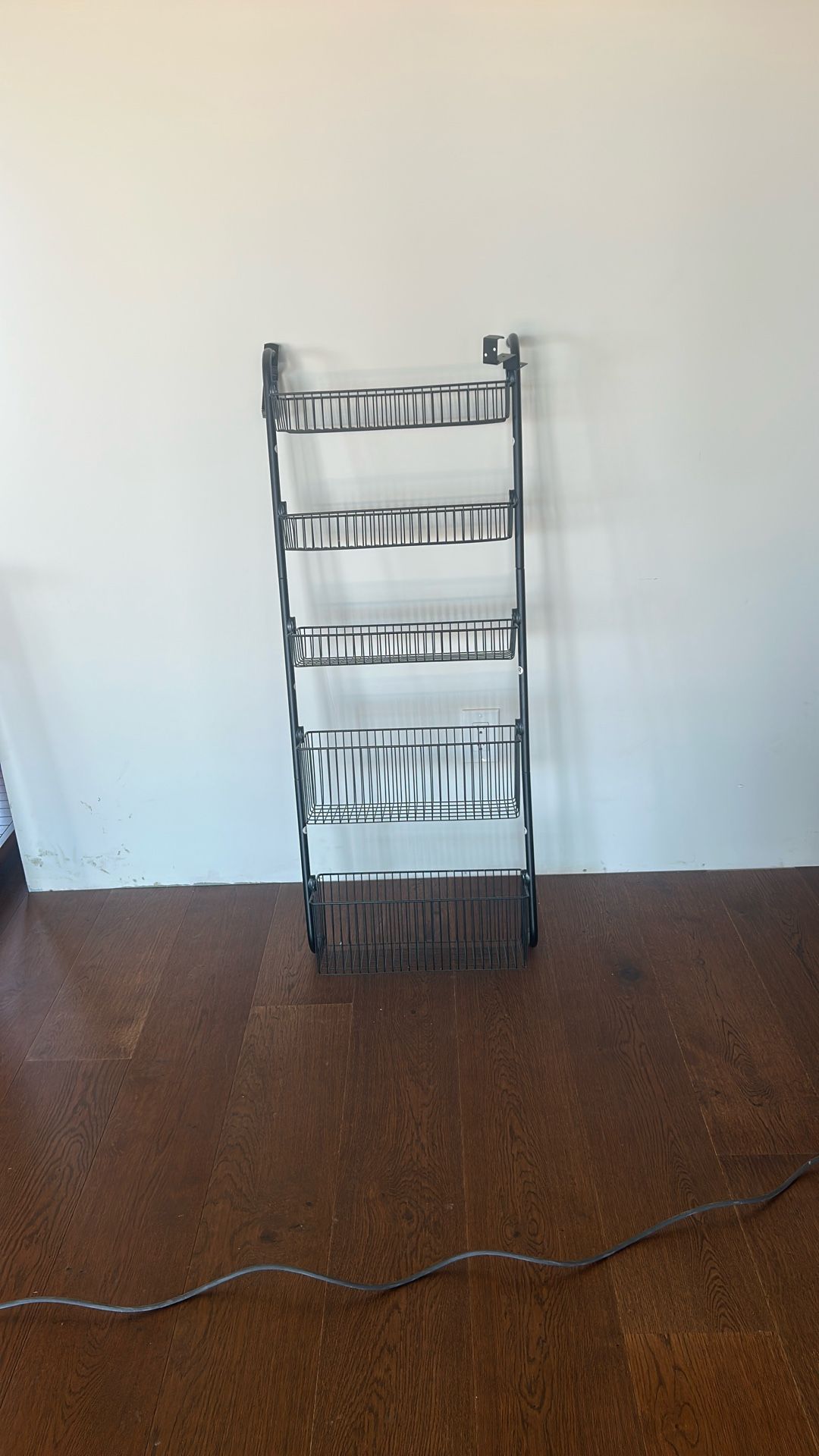 BinMax Adult Metal Cost Effective 5 Tier Black Storage Rack Kitchen Door And Storage Room Door Upper Cabinet Door Rack