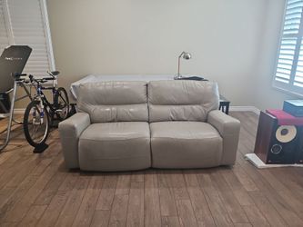 real leather recliner couches (set of 2)