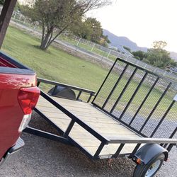 Water Slide, Trampoline, Trailer, Tables And Chairs 