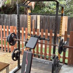 Gym Equipment, Weights, Squat Rack, Bench Press 