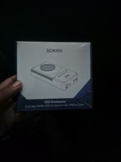 Sokiwi Dual Bay NVMe SSD Enclosure with Offline-Clone