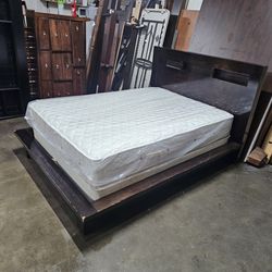 Queen bed and mattress