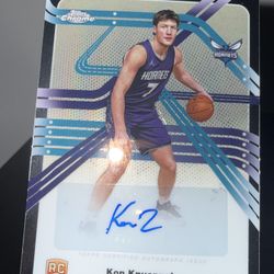 2025-26 Topps Chrome Basketball Kon Knueppel #NS-KK RC Rookie Next Stop Auto