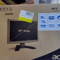 Acer 20-in Monitor X203h -Brand New In Box