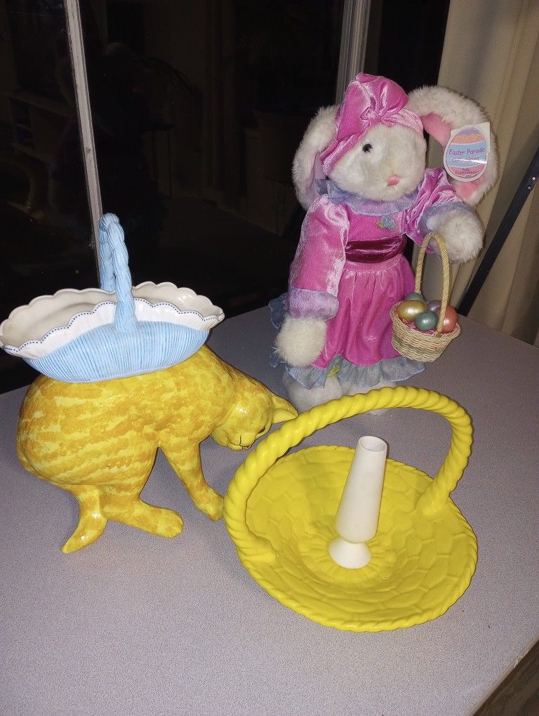 Ceramics And Easter Rabbit (All For $5)