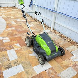 Greenworks 120v 13a lawn mower 21 inch