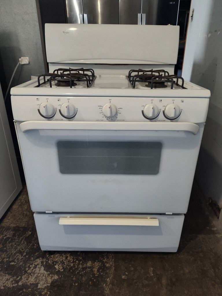 Whirlpool White 30" GAS Stove