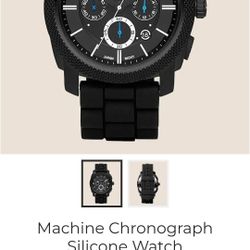 Fossil Watch, Black, Like New New Battery..